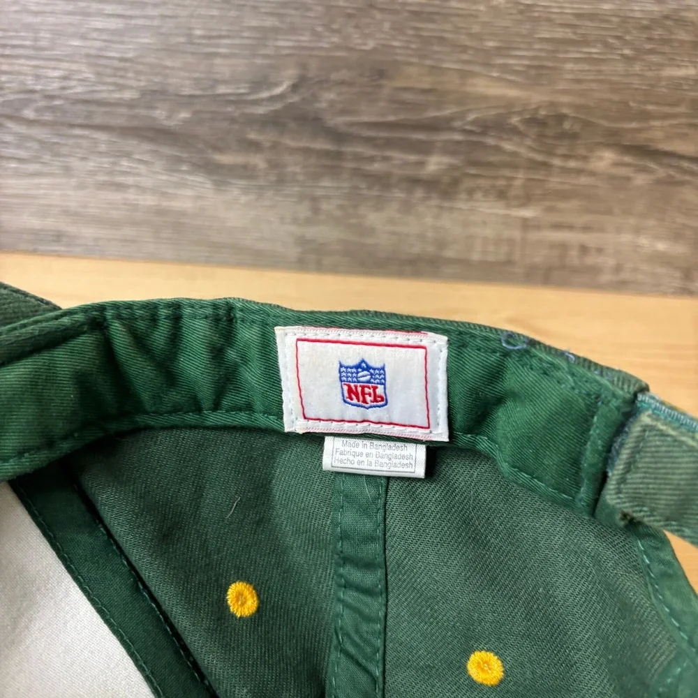 Green Bay Packers Hat Cap Strap Back Green NFL Football Super Bowl